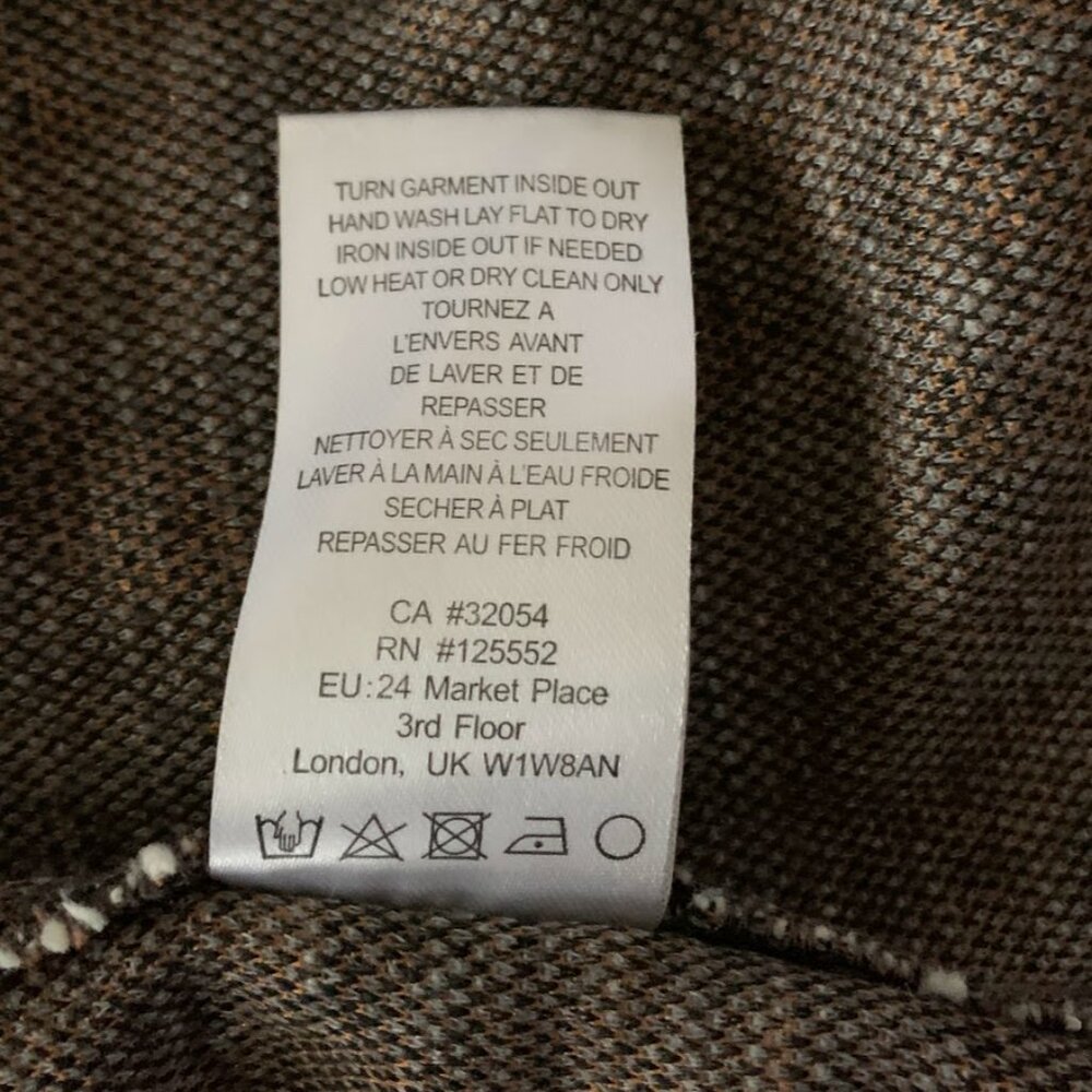 Anthropologie Dolan Left Coast Collection‎ Womens XS Tweed Jacket Fringe Office - Picture 9 of 9